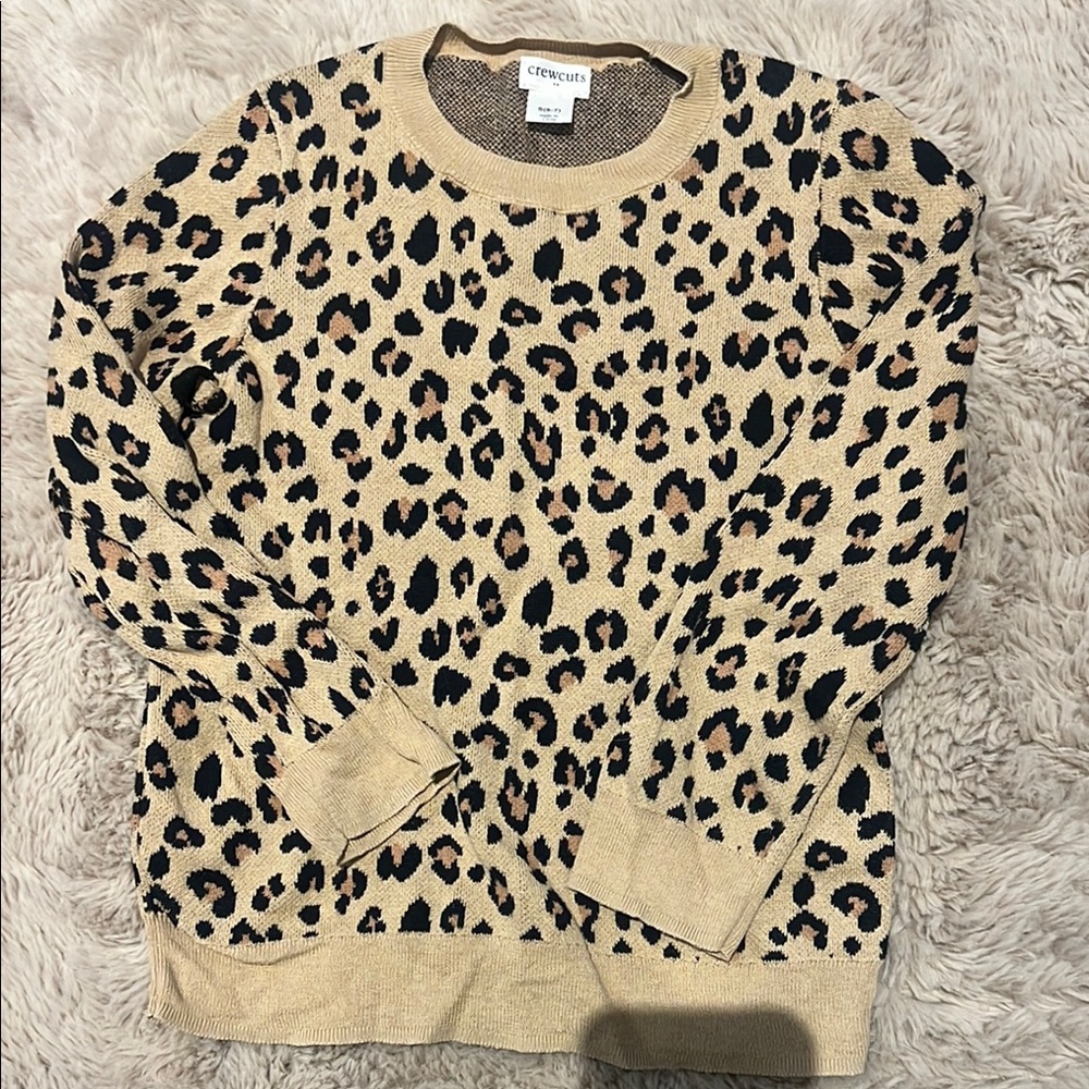 JCrew Crewcuts  Leopard Print Sweater🐆